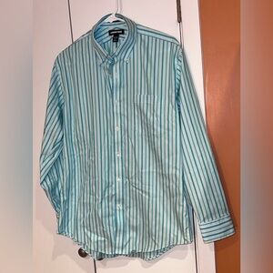 Lands End No Iron Original Pin Stripe Oxford 15 1/2 - 32